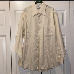 Geoffrey Beene Men's Ivory Dress Shirt